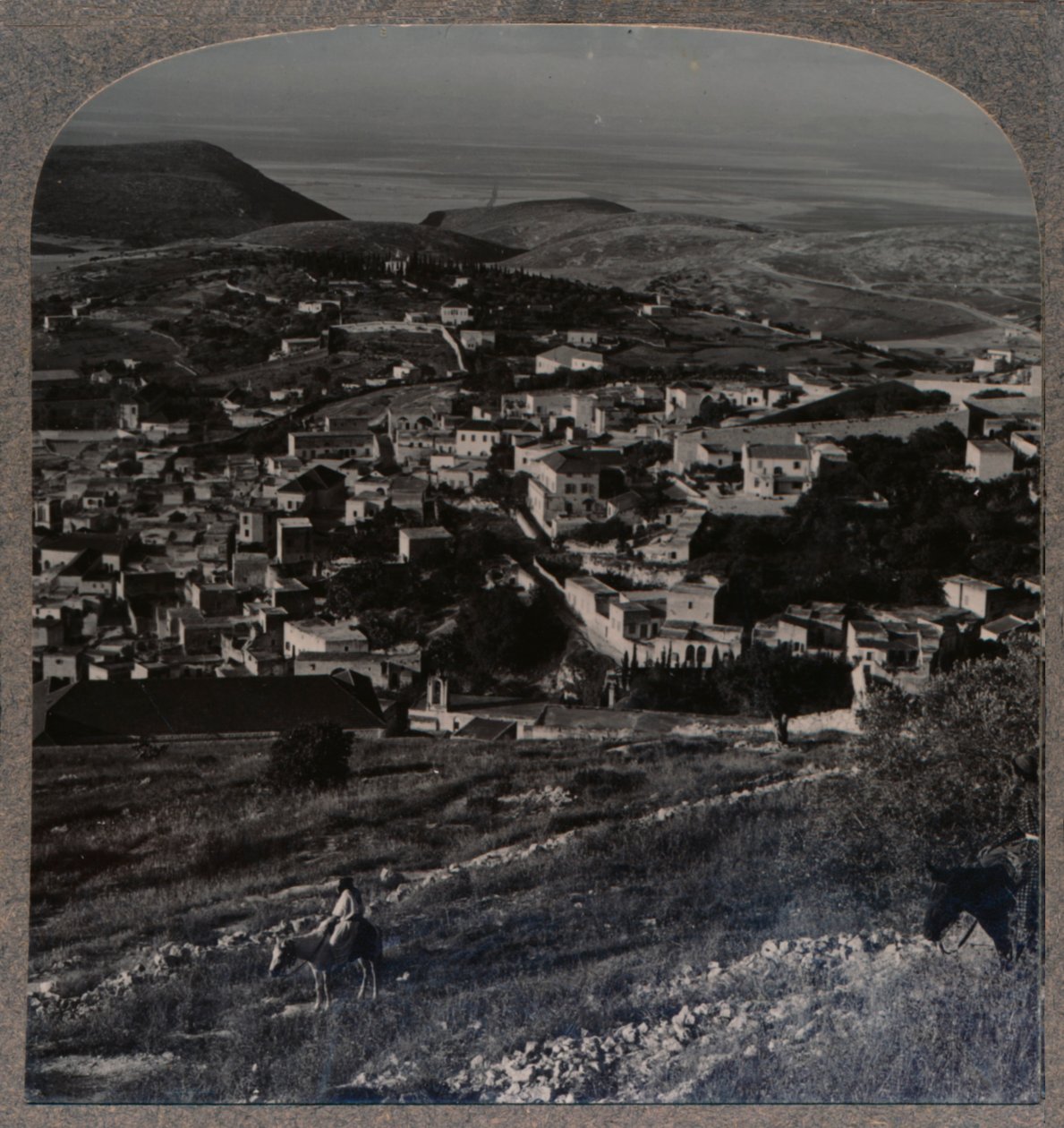 Nazareth en de Berg van Precipitatie, ca. 1900 door Unbekannt
