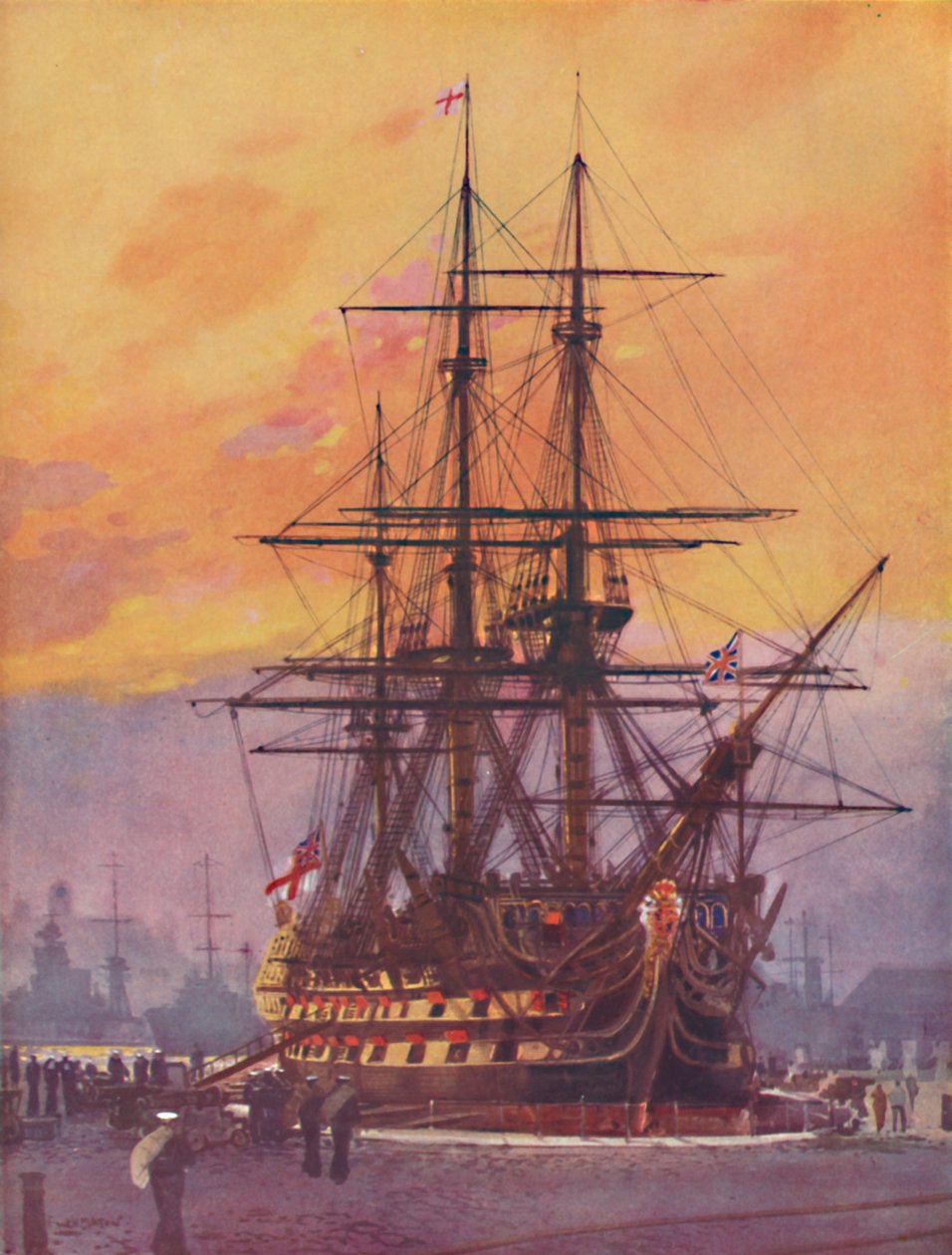 Vlaggenschip van Nelson zoals het vandaag is, 1936 door Unbekannt
