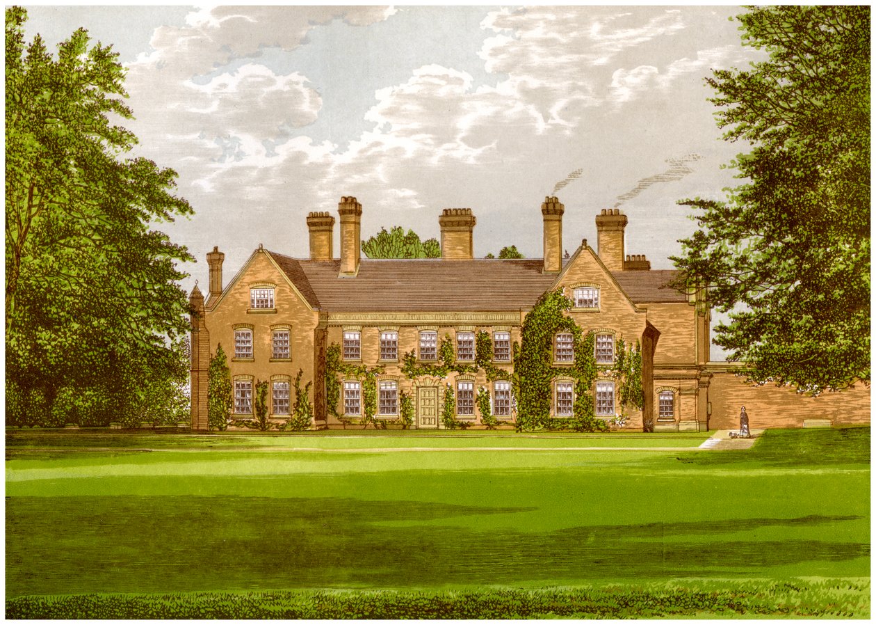 Nether Hall, Suffolk, huis van de familie Greene, ca. 1880 door Unbekannt