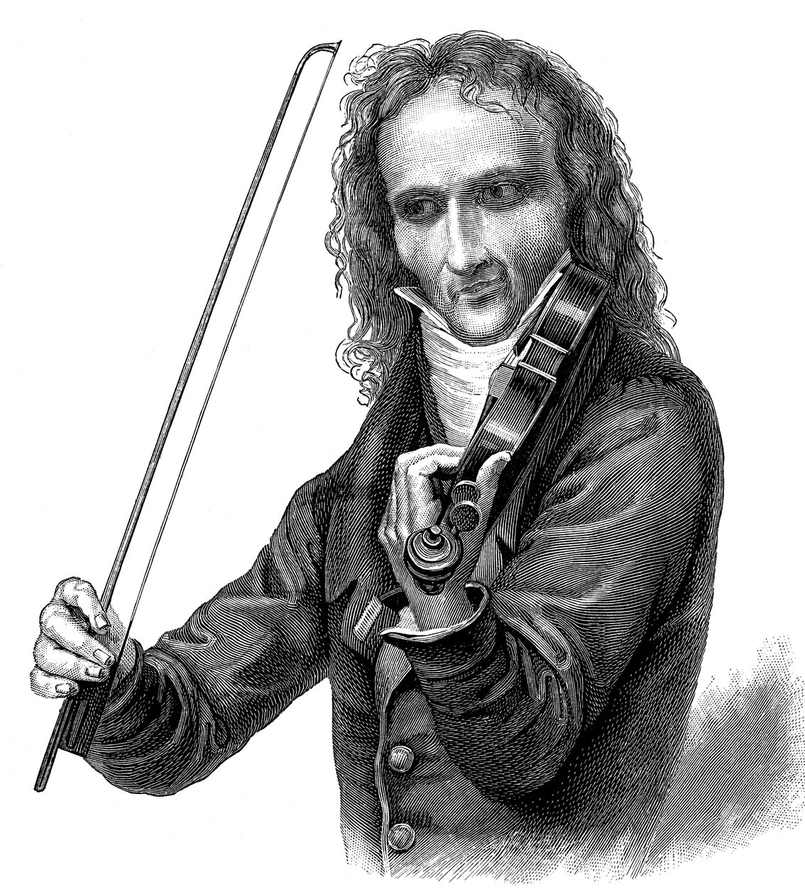 Niccolò Paganini, Italiaanse violist, altviolist en componist, 1830s door Unbekannt