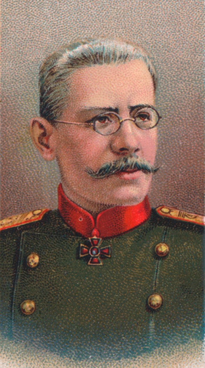 Nikolai Vladimirovich Ruzsky 1854-1918, Russische generaal van de Eerste Wereldoorlog, 1917 door Unbekannt