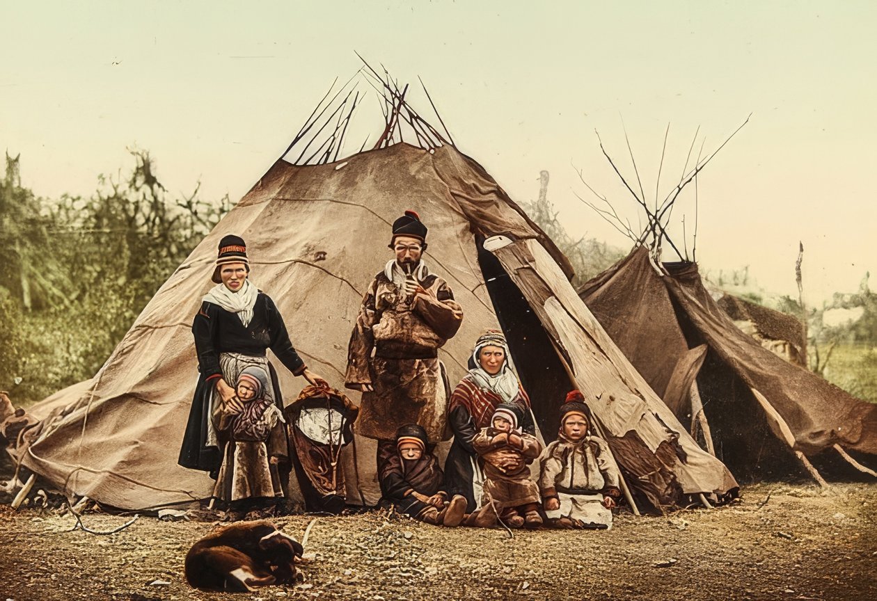 Noorwegen. Samen - Familie voor een tent door Unbekannt