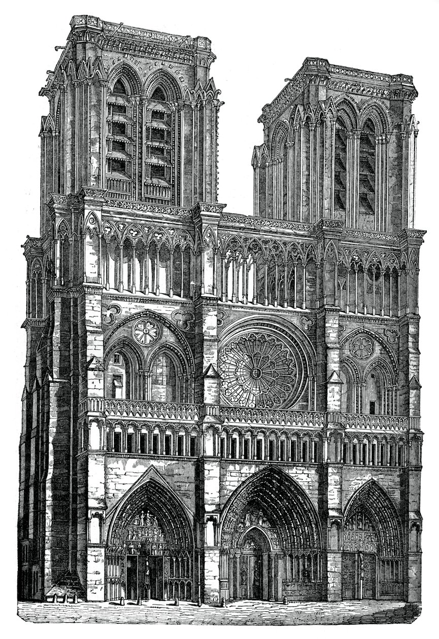 Notre Dame, Parijs door Unbekannt