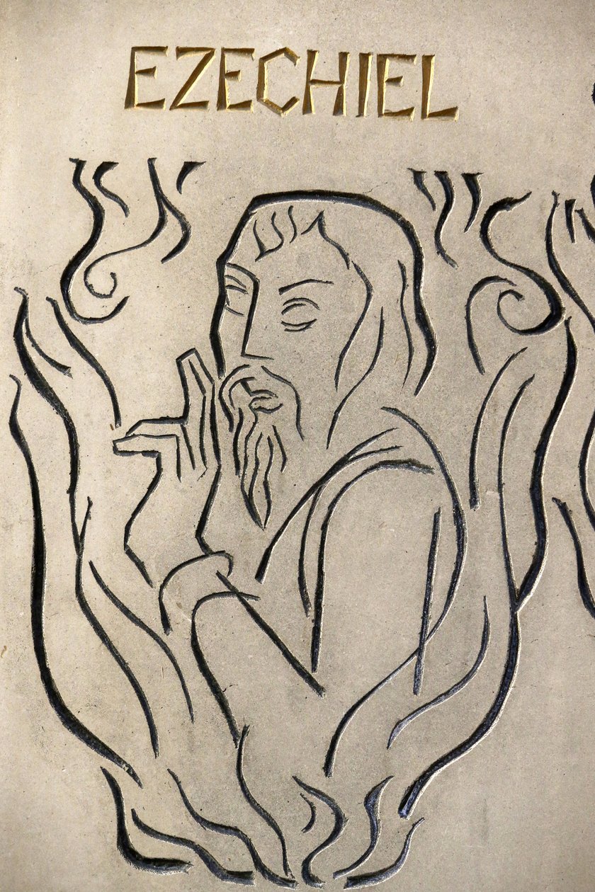 Notre Dame de France katholieke kerk, Londen. Profeet Ezechiël, Londen, Groot-Brittannië door Unbekannt