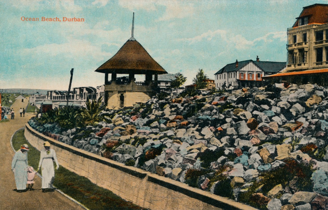 Ocean Beach, Durban, ca. 1914 door Unbekannt