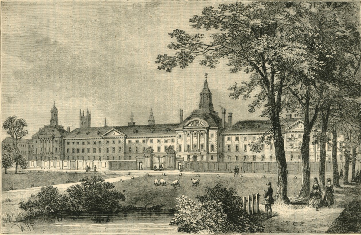 Oude Bethlehem Ziekenhuis, Moorfields rond 1750, ca. 1872 door Unbekannt