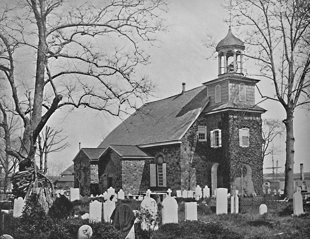 Oude Zweedse Kerk, Wilmington, Del, ca. 1897 door Unbekannt