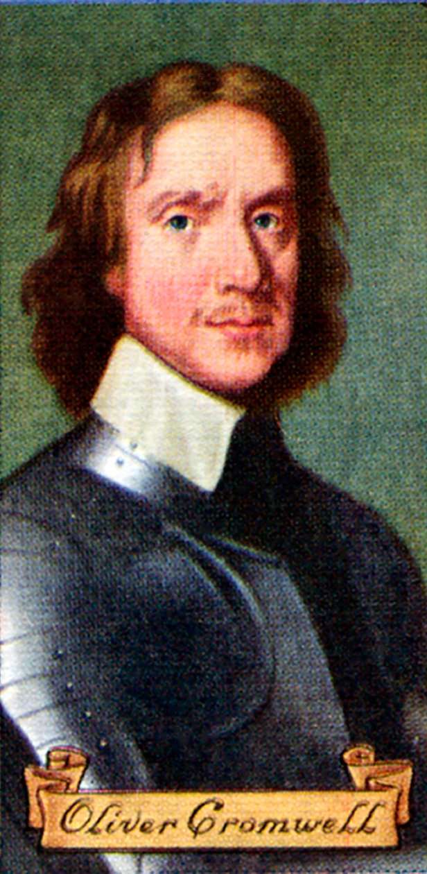 Oliver Cromwell, uit een serie sigarettenkaartjes, 1935 door Unbekannt