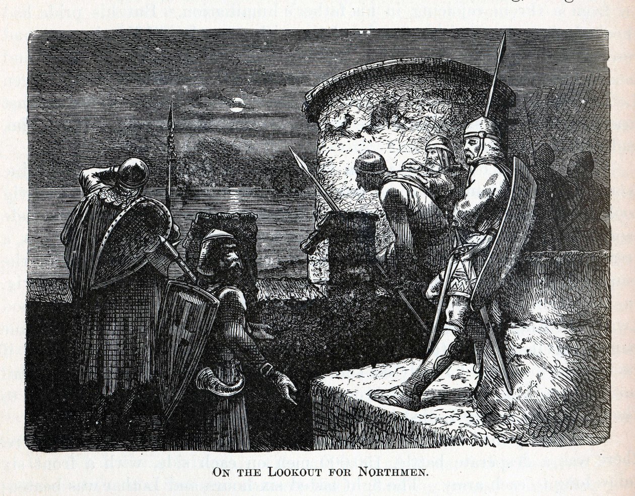 Op de uitkijk voor Noormannen, 1882 door Unbekannt