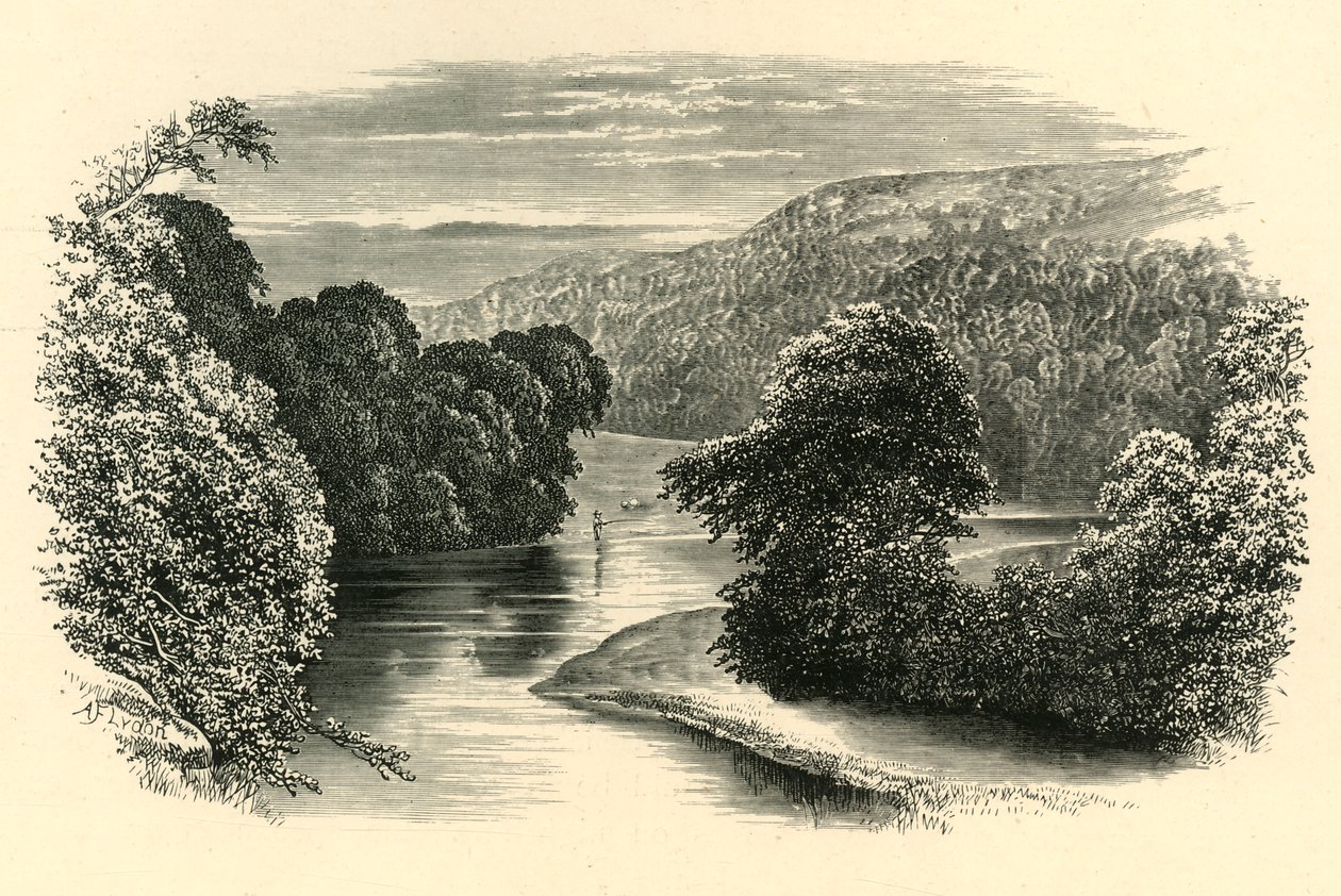 Aan de Wharfe, ca. 1890 door Unbekannt