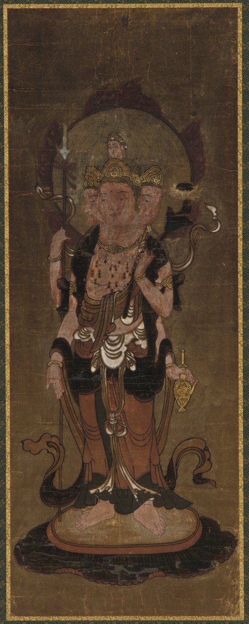 Een van de twaalf deva: Bonten Brahma door Unbekannt