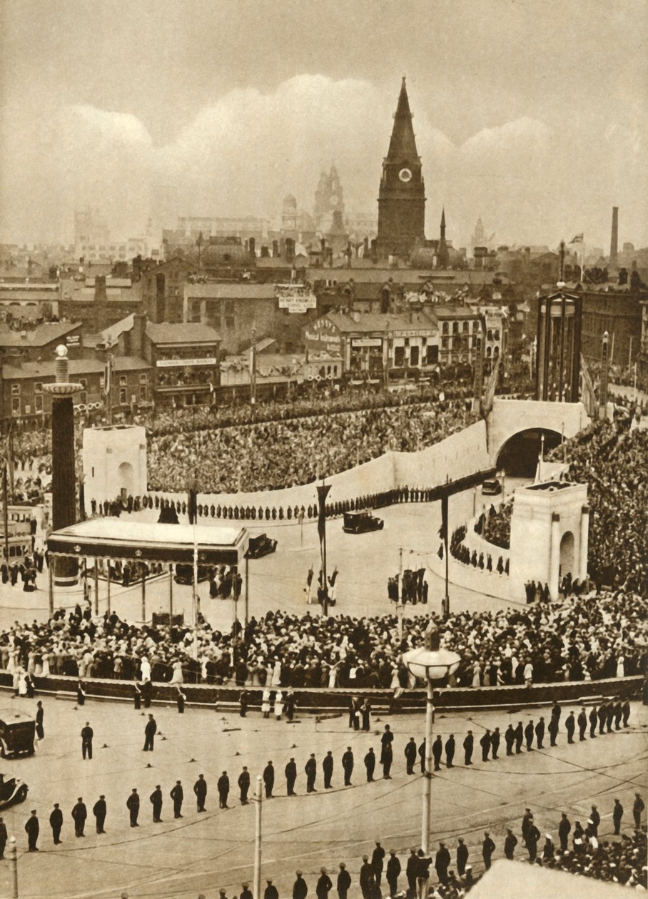 Opening van de Mersey Tunnel, Liverpool, 18 juli 1934, 1935 door Unbekannt