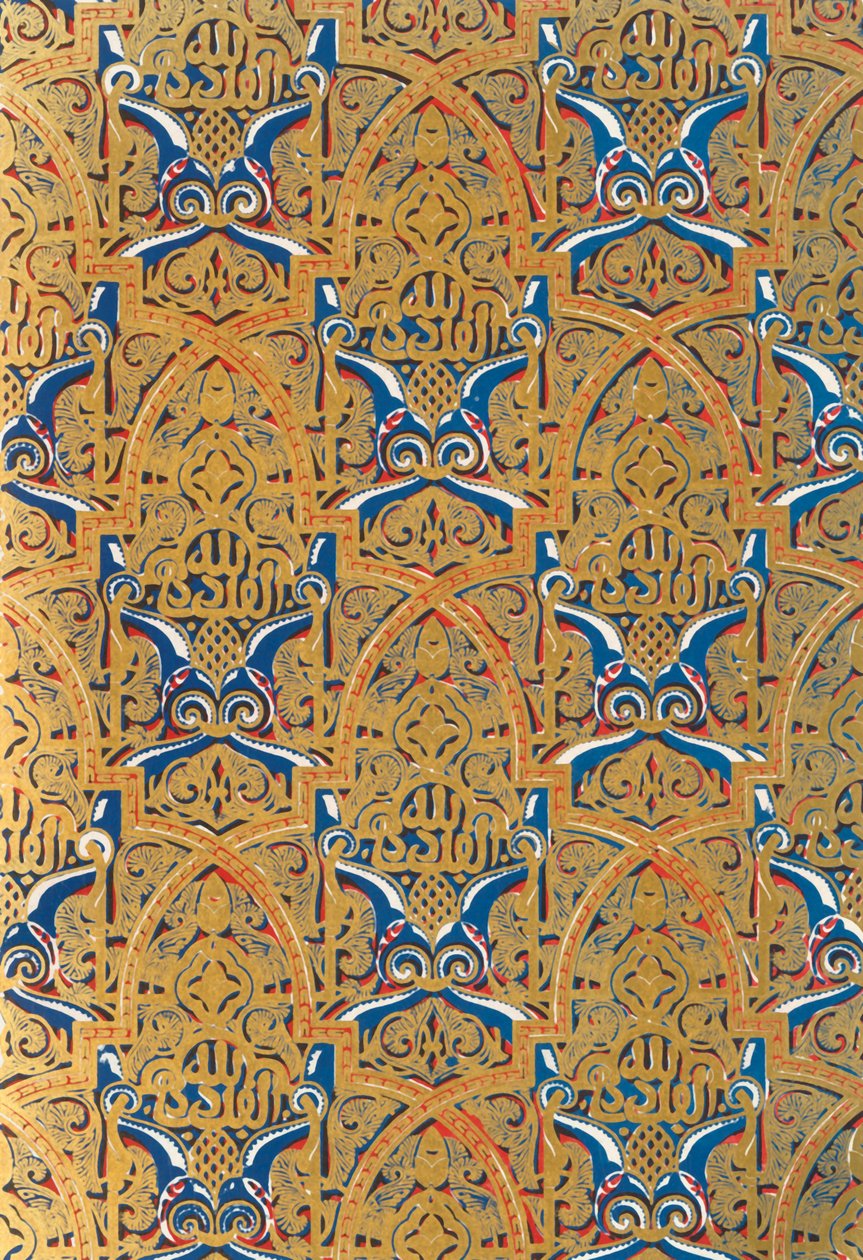 Ornament in panelen op de Muren, Hal van de Ambassadeurs, 1907 door Unbekannt