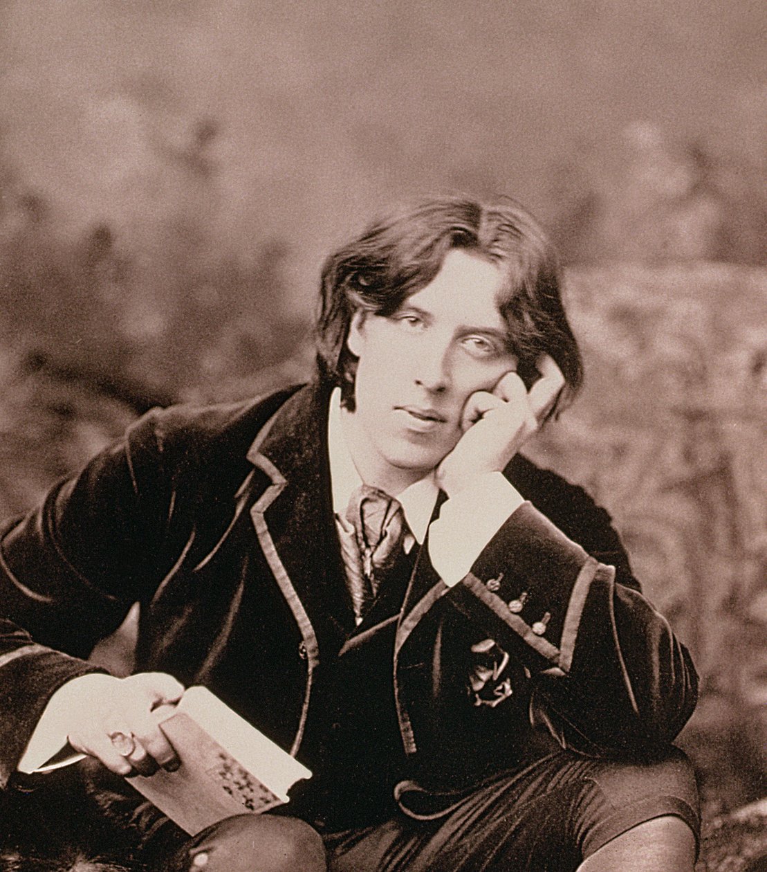 Oscar Wilde, Iers geboren toneelschrijver en humorist, 1882 door Unbekannt