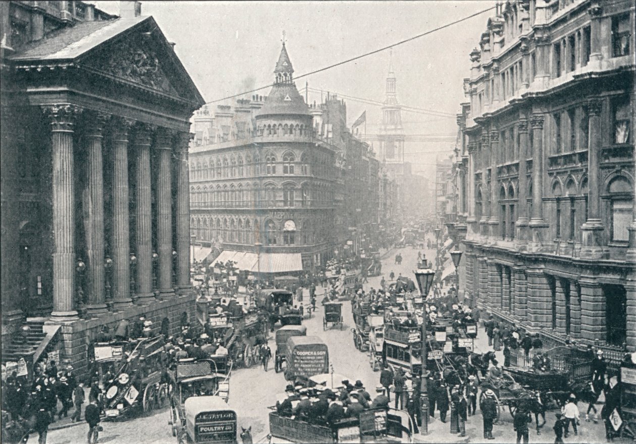 Buiten het Mansion House, City of London, 9 uur 
