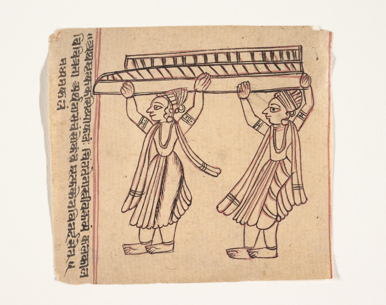 Pagina uit een boek van voortekenen, ca. 1800 door Unbekannt