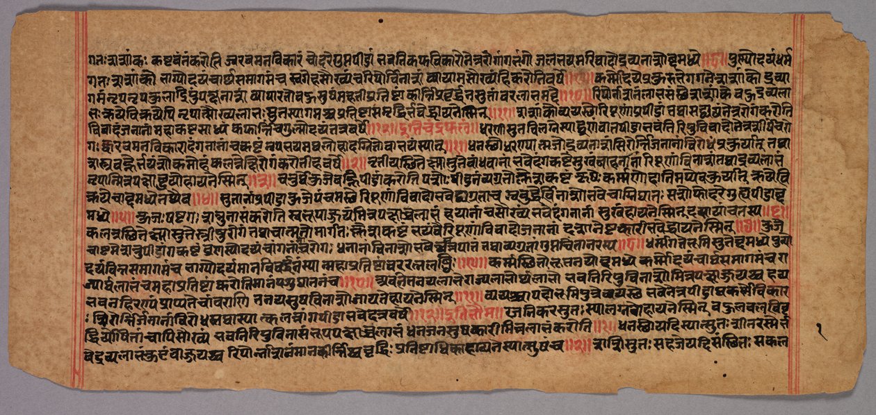 Pagina uit een Jaina-manuscript, 1400-1500 door Unbekannt