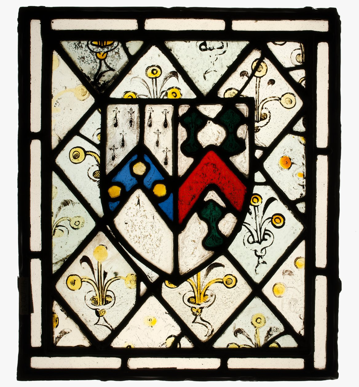 Paneel met heraldisch schild van Johnson, Brits, ca. 1500 door Unbekannt
