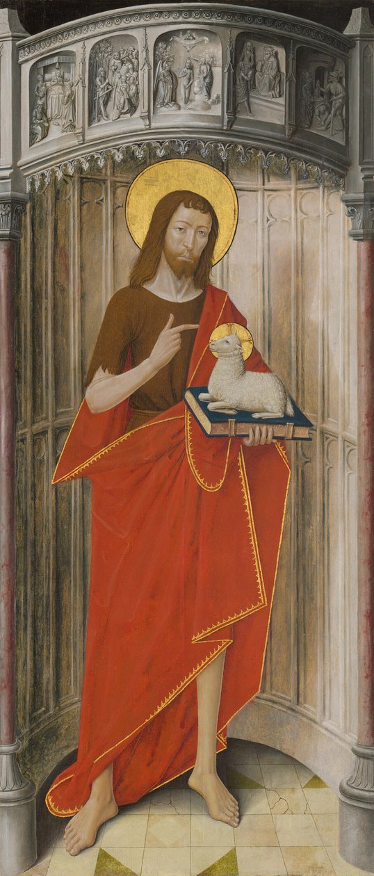 Panelen van het hoofdaltaar van de Charterhouse van Saint-Honoré, Thuison-les-Abbeville: Sint Jan door Unbekannt