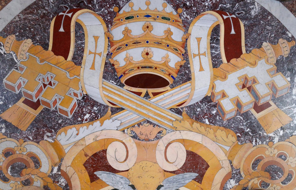 Pauselijke wapenschilden - Vaticaans Museum - Rome, Italië door Unbekannt