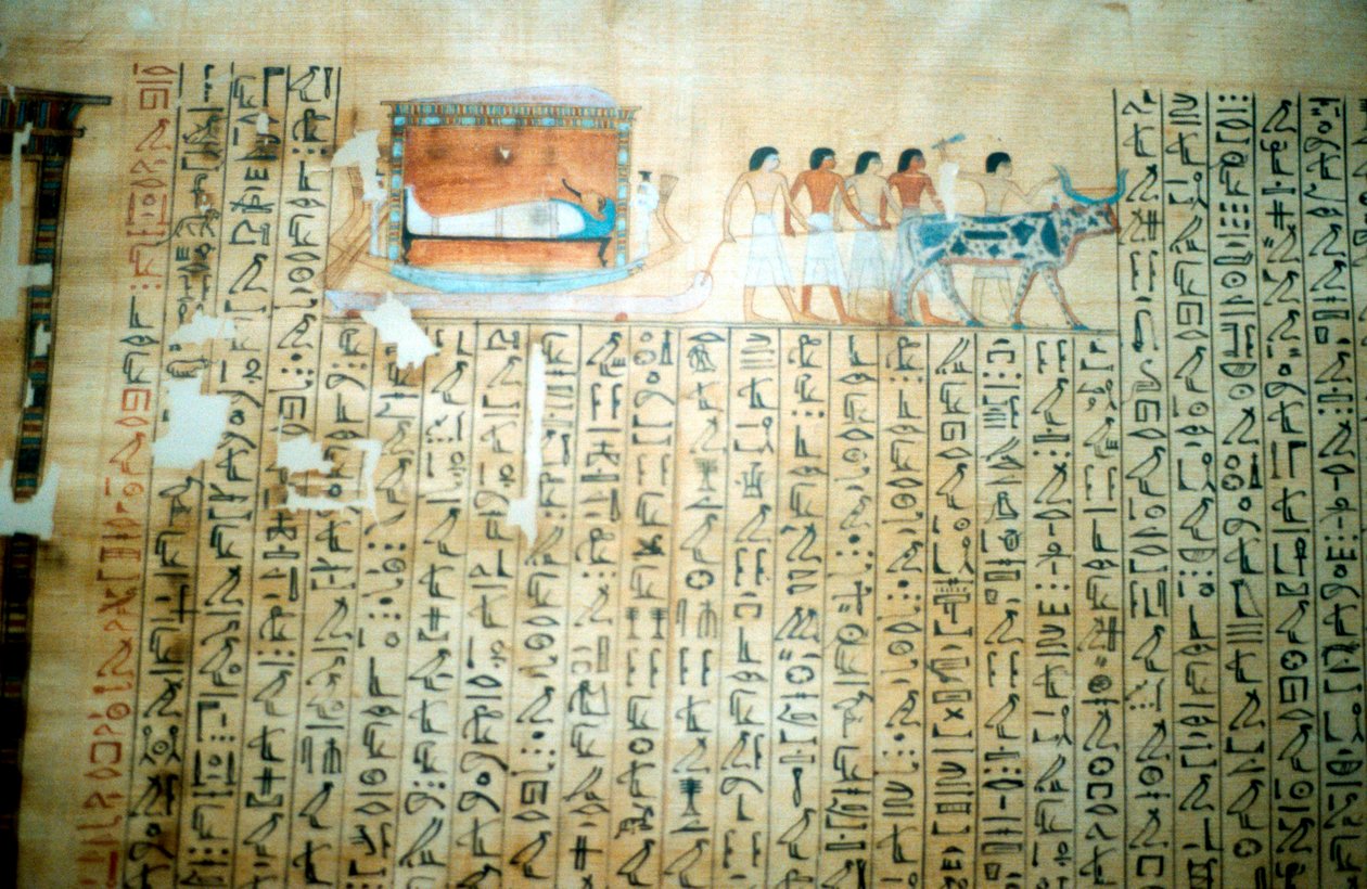 Papyrus uit een Oud-Egyptisch Dodenboek door Unbekannt