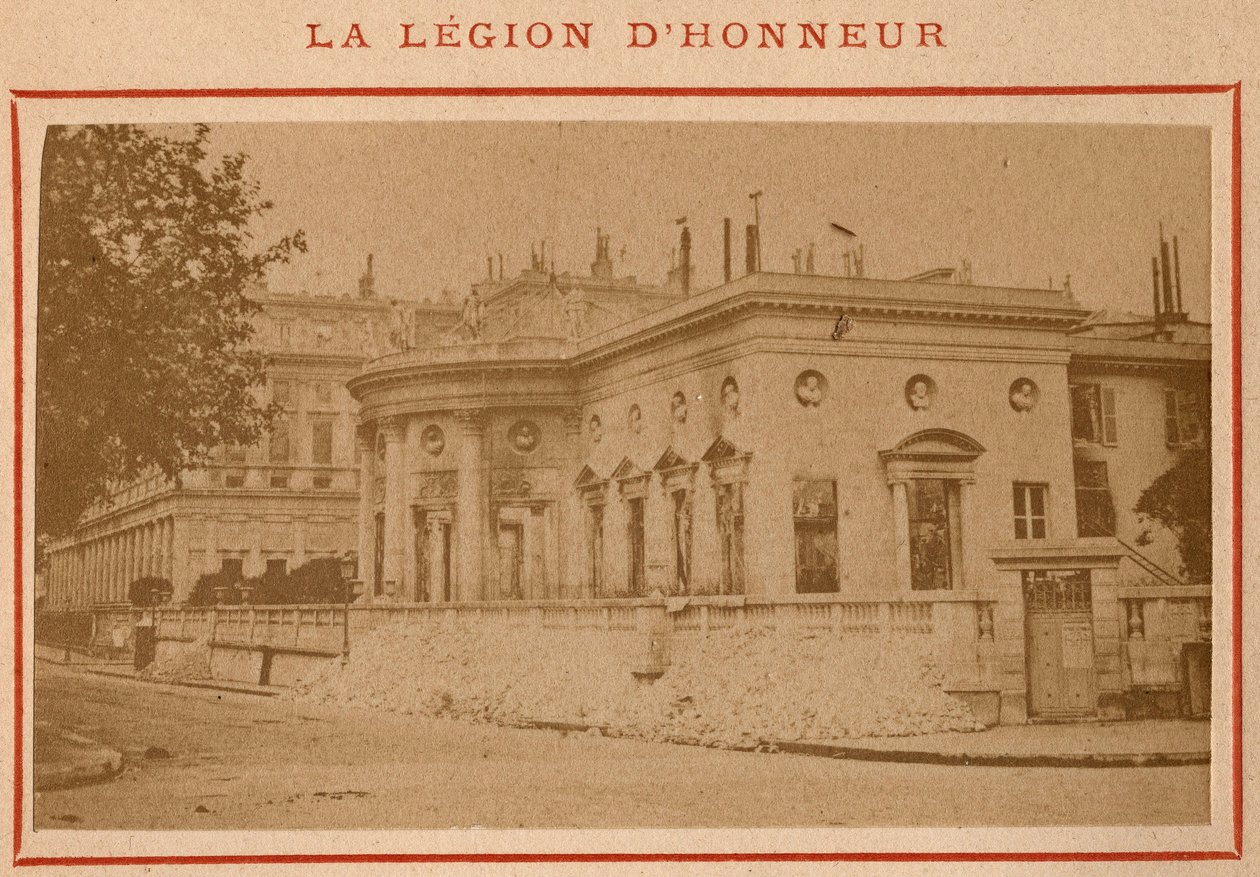 Parijse Commune (1871): uitzicht op het Palais de la Légion d