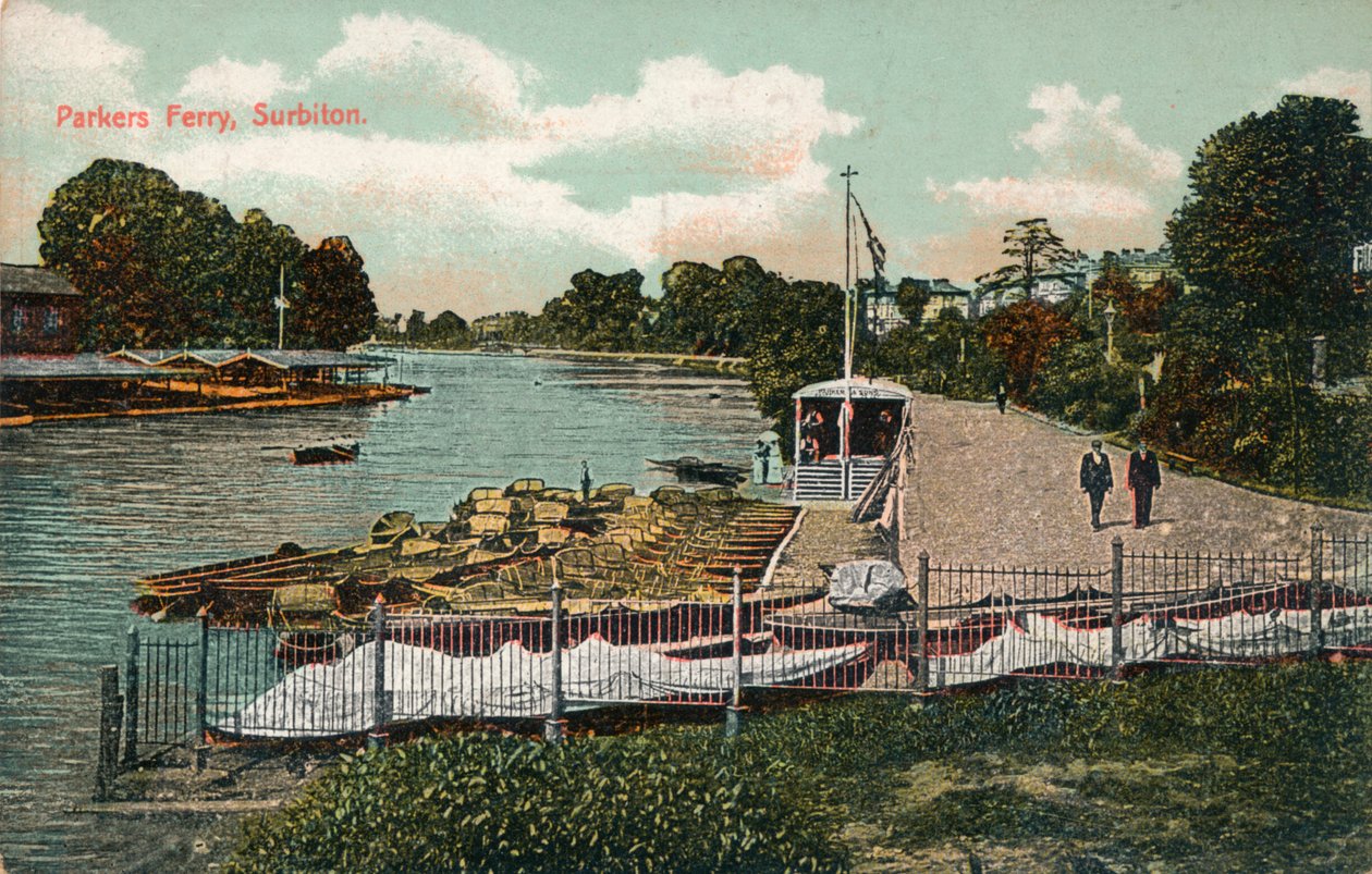 Parkers Ferry, Surbiton, ca. 1907 door Unbekannt