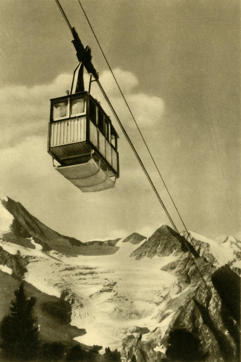 Patscherkofelbahn, Innsbruck, Tirol, Oostenrijk, ca. 1935 door Unbekannt
