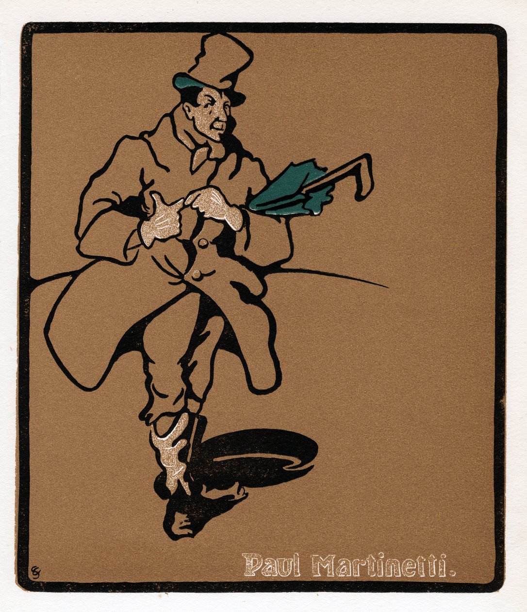 Paul Martinetti, Amerikaanse music hall-ster, late 19e eeuw door Unbekannt