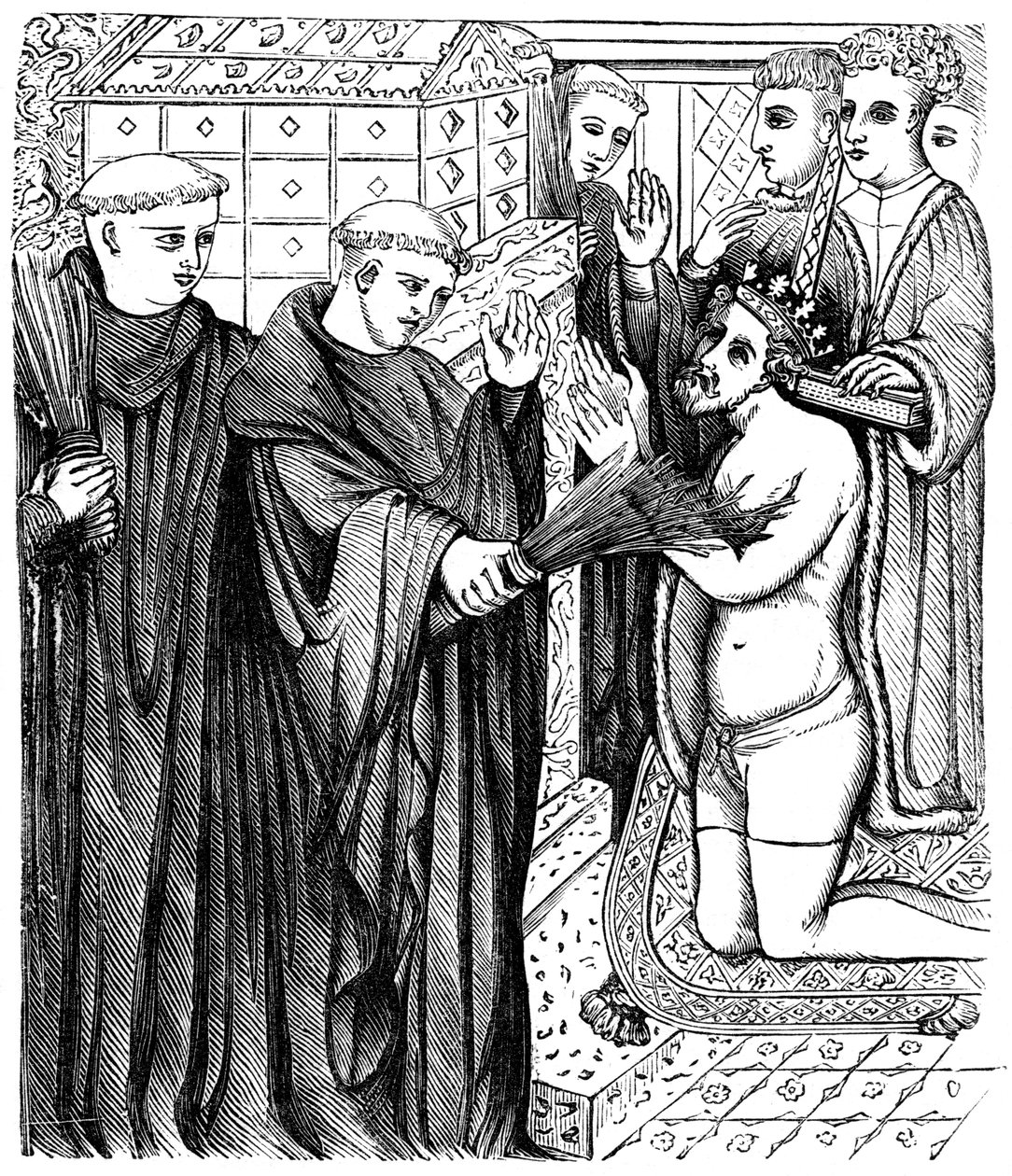 Boetedoening van Hendrik voor het heiligdom van Thomas a Becket door Unbekannt