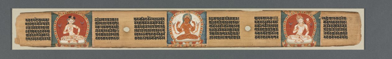 Perfectie van Wijsheid in Achtduizend Regels: Ashtasahasrika Prajnaparamita...recto, 1119 door Unbekannt