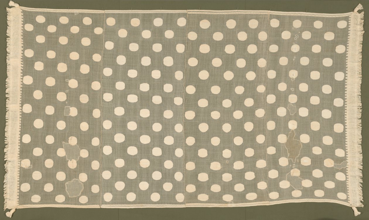 Peruaanse textiel: Mantel of wandkleed, lendendoek, tulband, gewatteerde hoed, band met kwastjes, 1200-1460s door Unbekannt