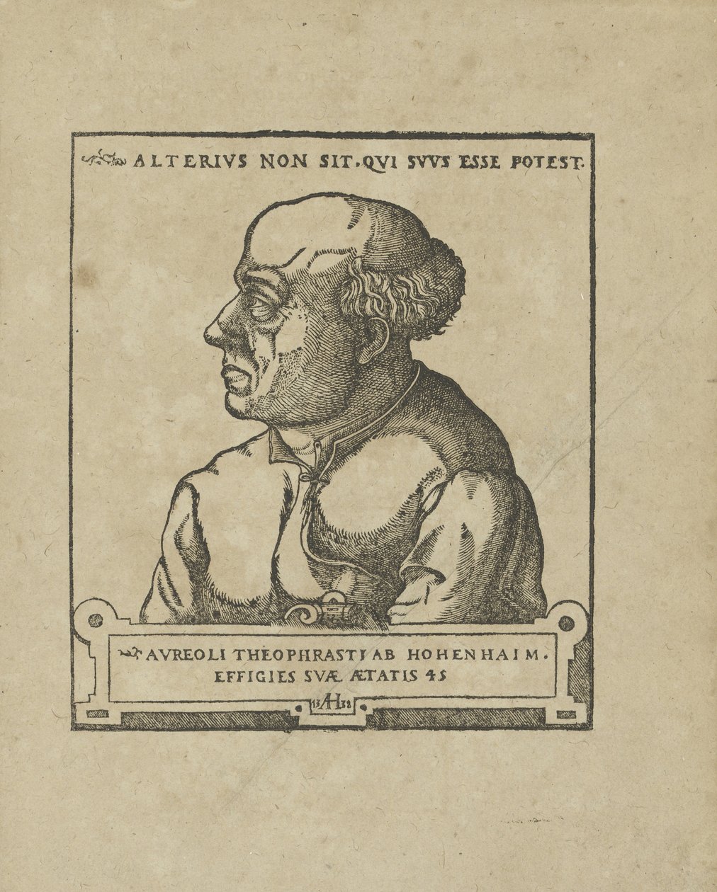 Philippus Theophrastus Aureolus Bombastus von Hohenheim Paracelsus, ca 1538 door Unbekannt