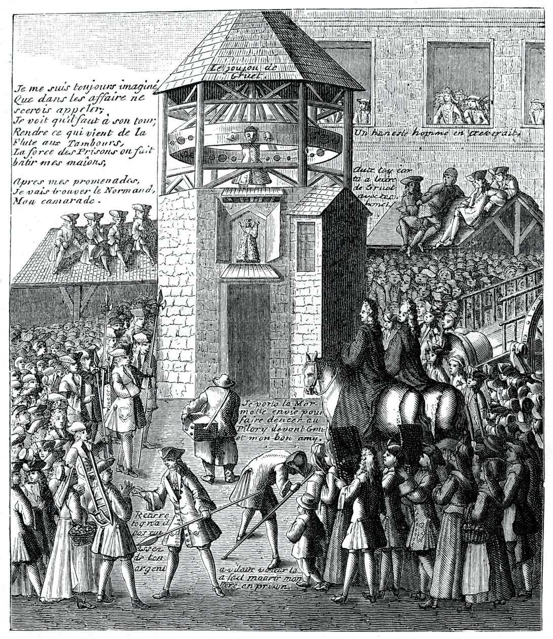 Schandpaal op de markt, 1885 door Unbekannt