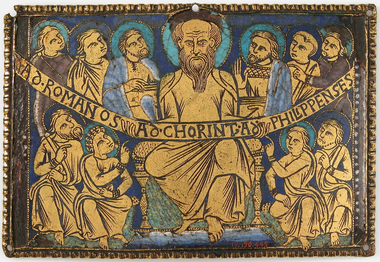 Plaquette met Sint Paulus en Zijn Discipelen door Unbekannt