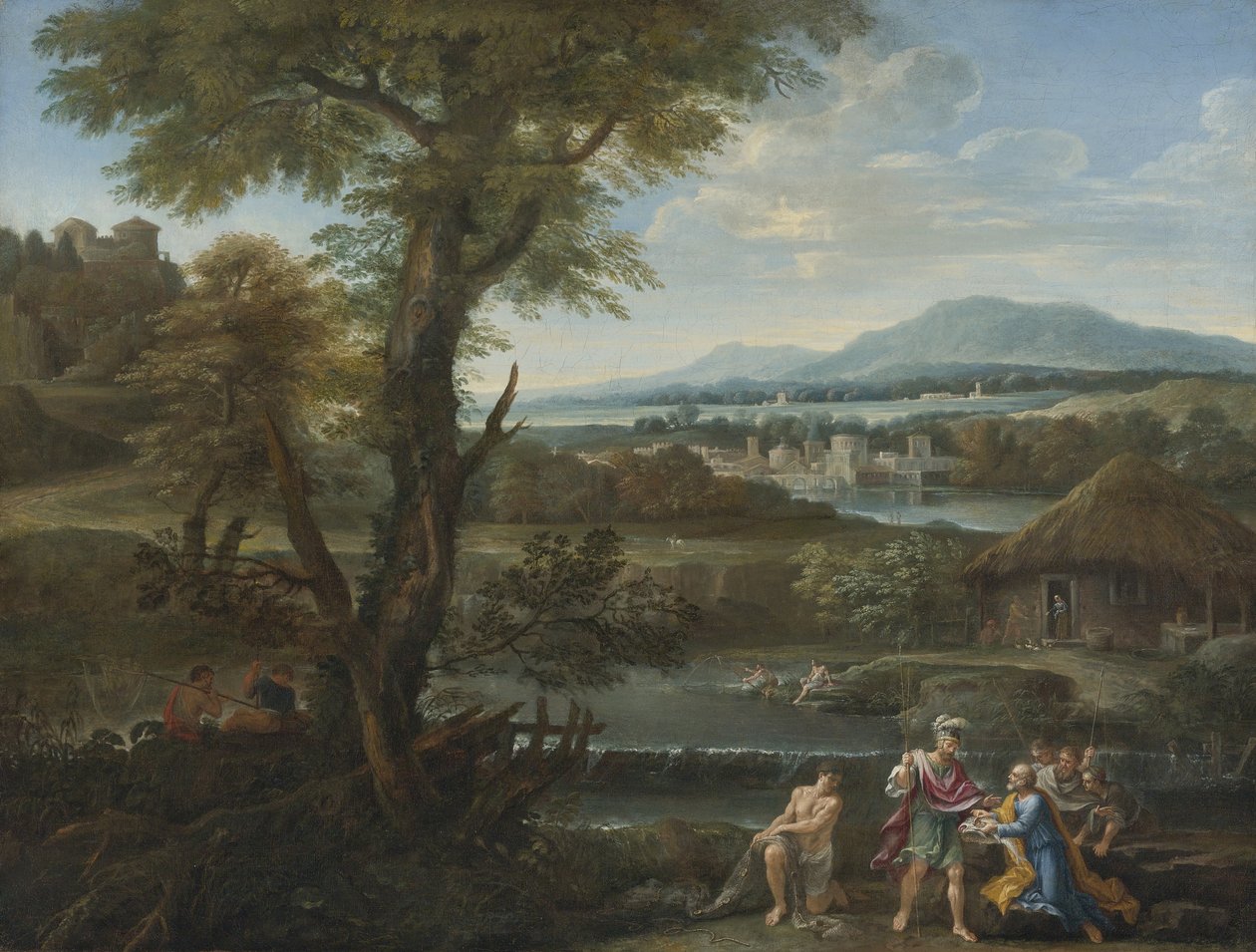 Polycrates vindt zijn ring in de vis, 17e eeuw door Unbekannt