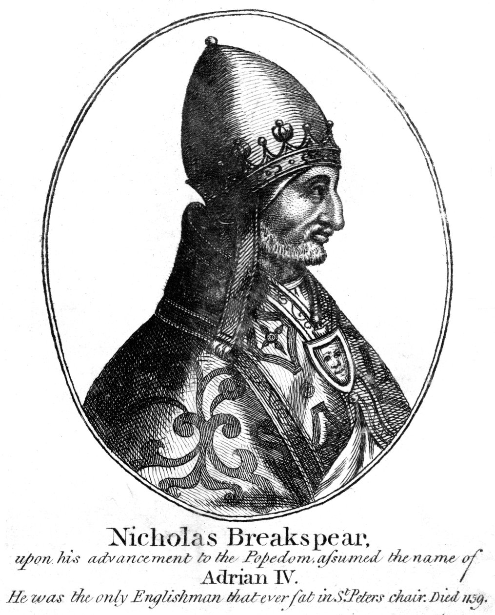 Paus Adrianus IV door Unbekannt