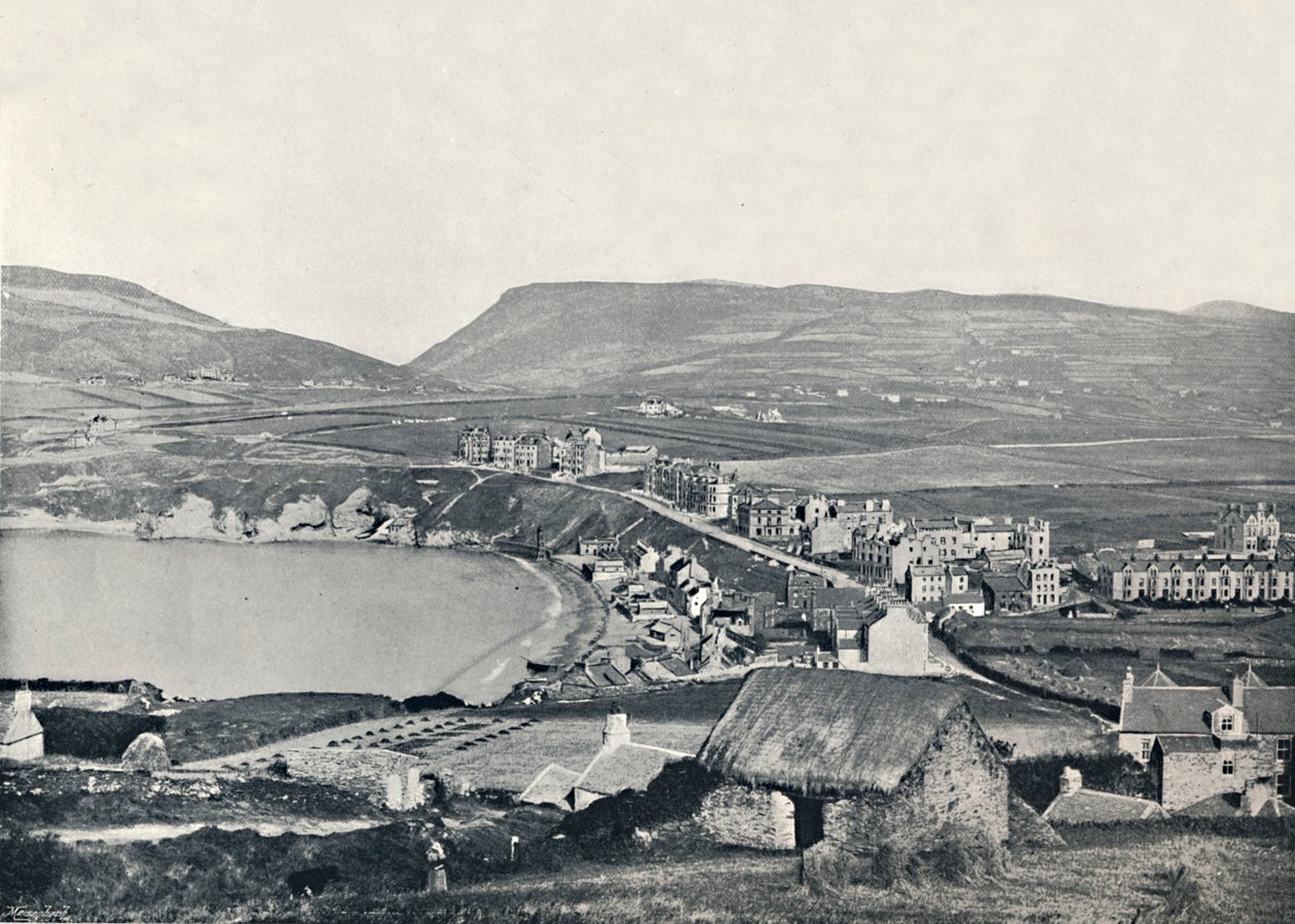 Port Erin - Panoramisch uitzicht op de stad en omgeving, 1895 door Unbekannt
