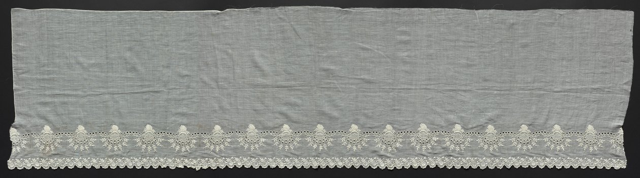 Deel van een flounce, 1800s door Unbekannt