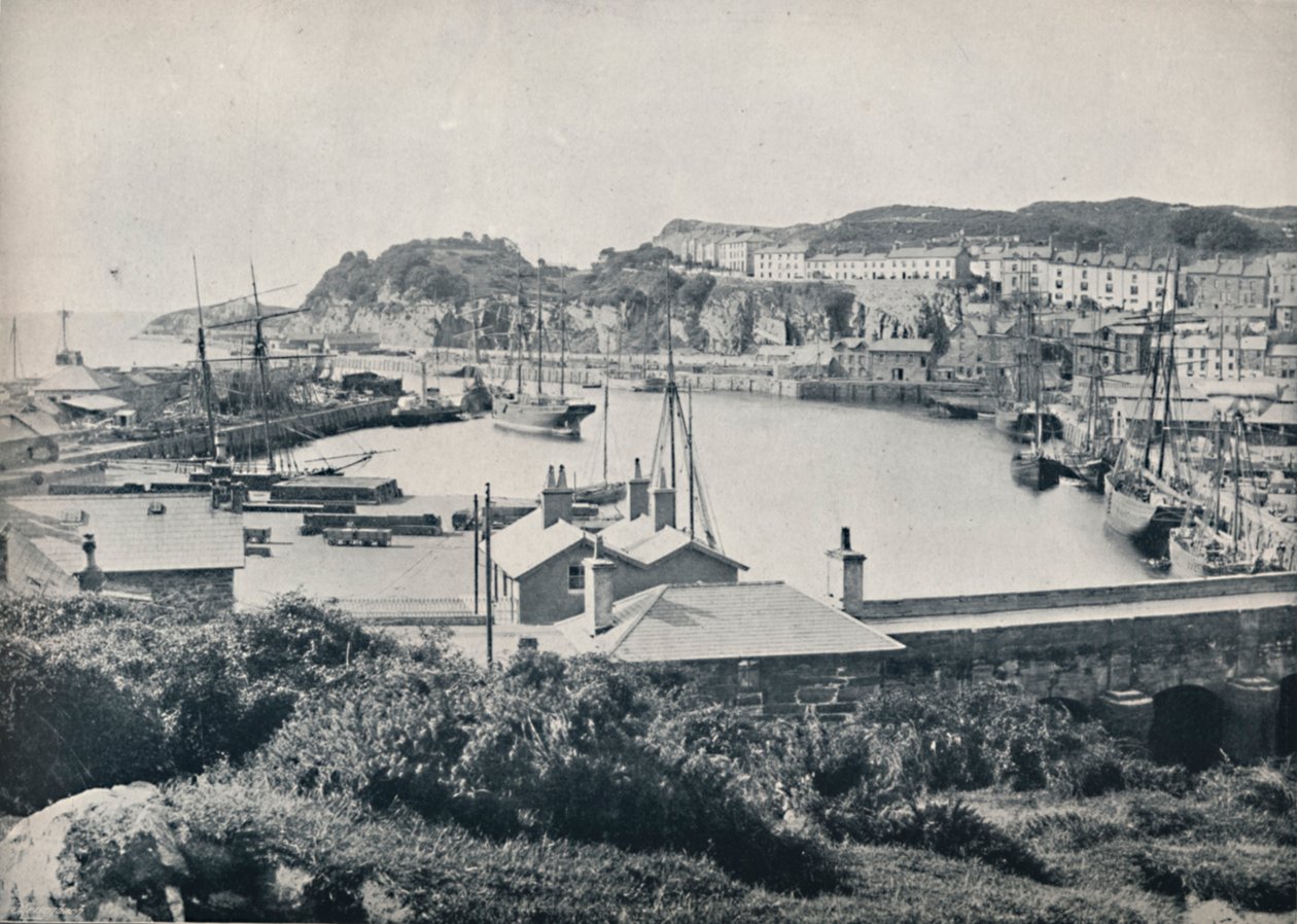 Portmadoc - De haven en de stad, 1895 door Unbekannt