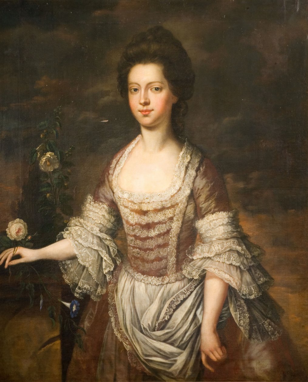 Portret van een Vrouw, Mogelijk Anne Clobery, 1740-1760 door Unbekannt