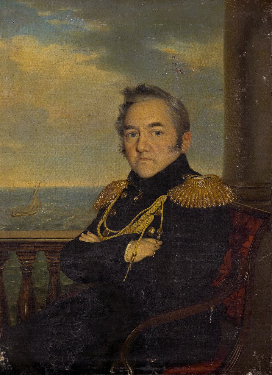 Portret van Admiraal Michail Lazarev door Unbekannt