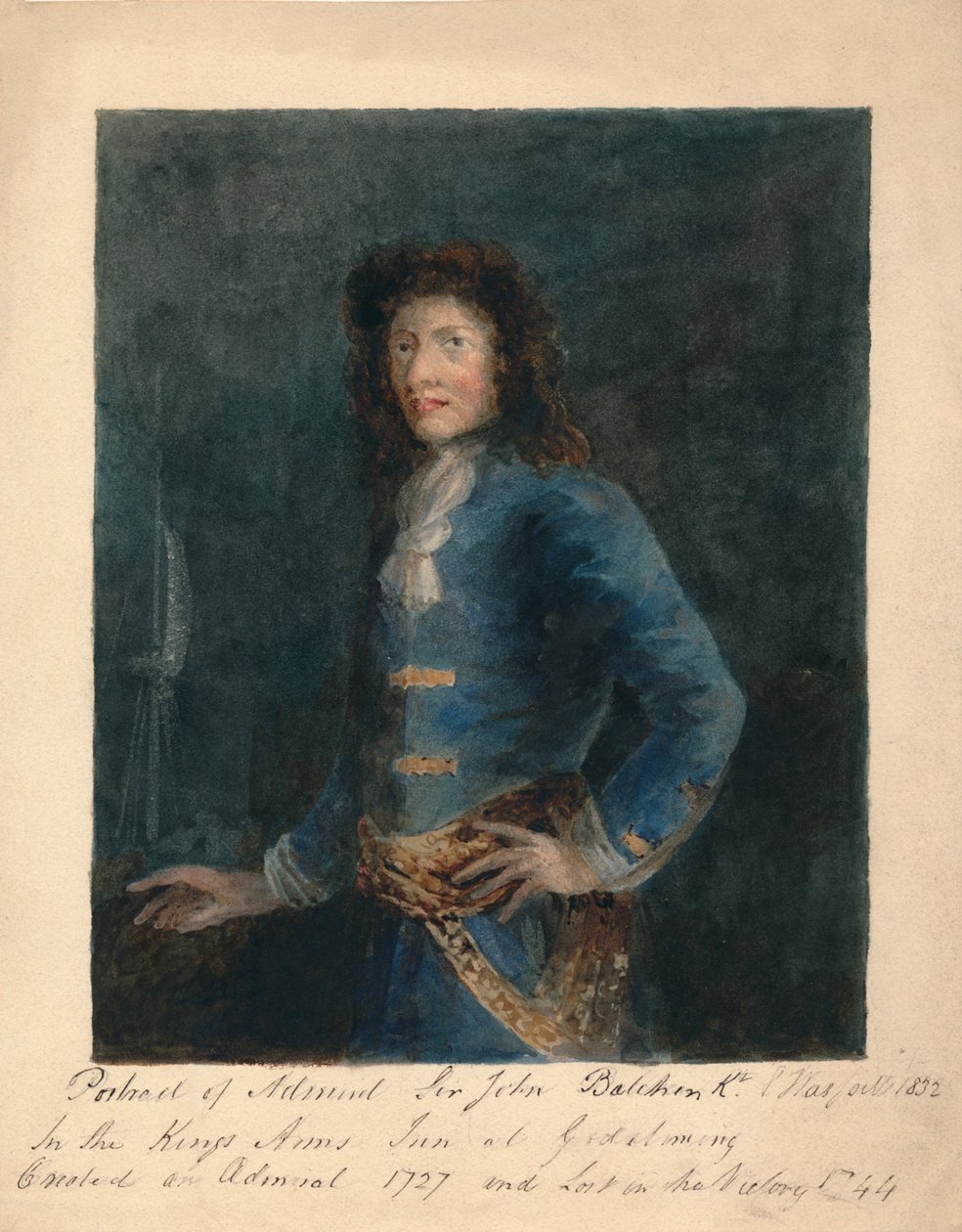 Portret van admiraal Sir John Balchin, 1832 door Unbekannt