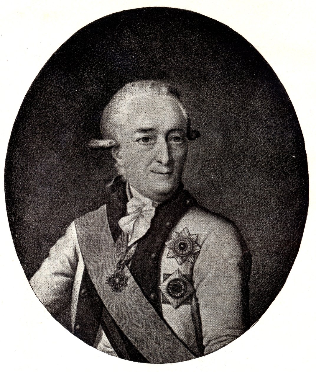 Portret van admiraal Vasiliy Chichagov 1726-1809, begin 19e eeuw door Unbekannt