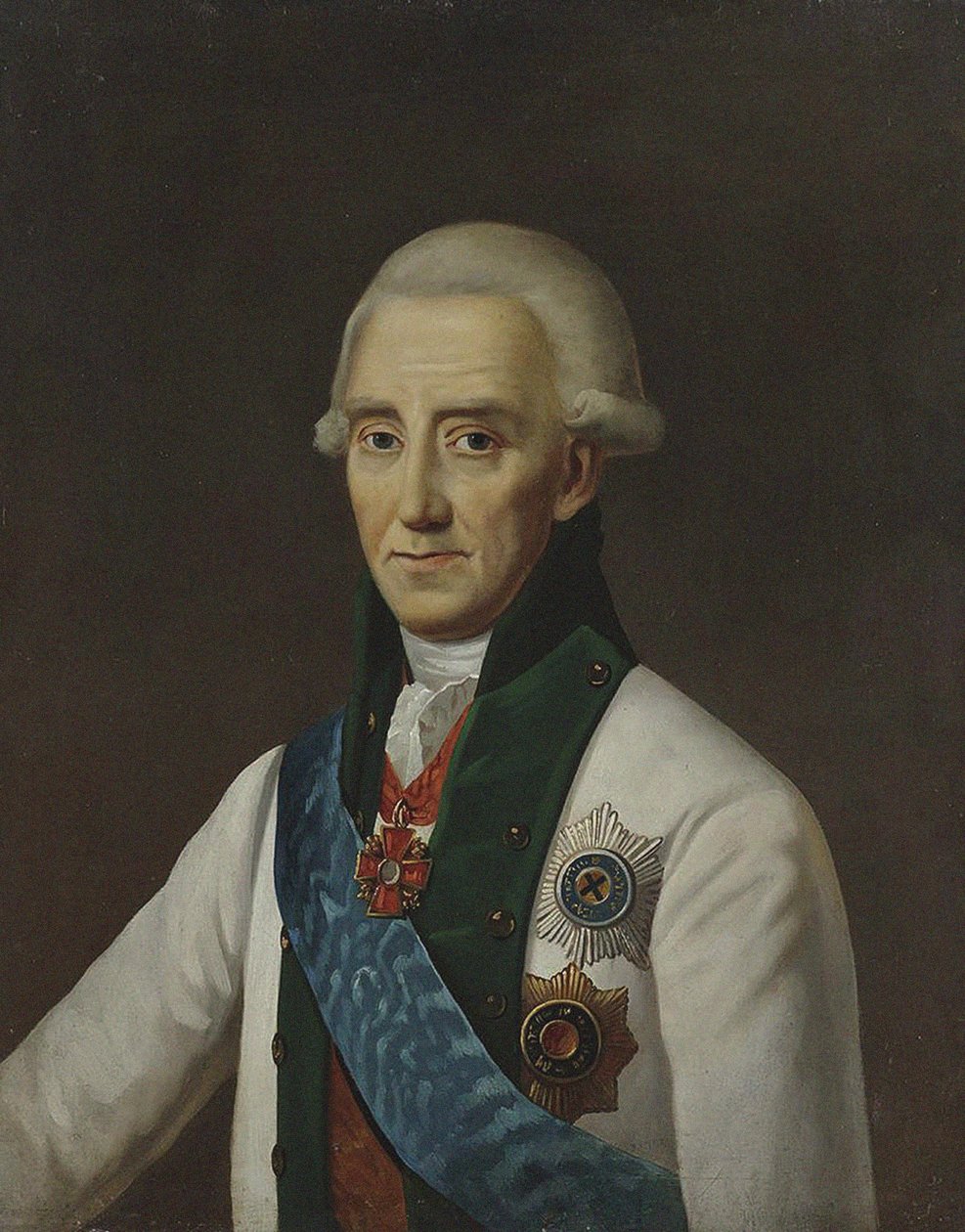 Portret van Admiraal Vasily Chichagov 1726-1809 door Unbekannt