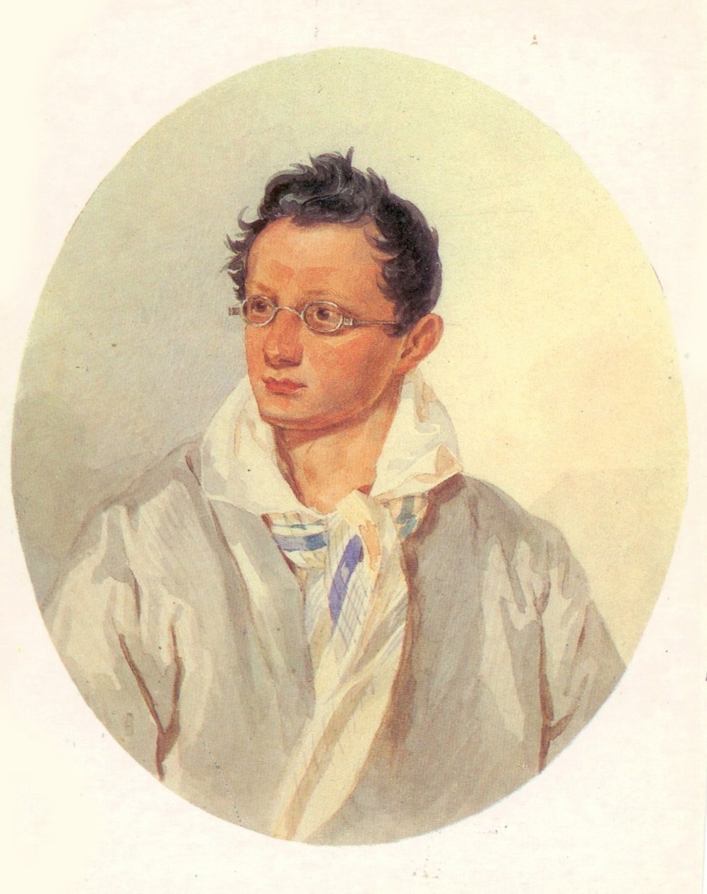 Portret van Alexander Nikolayevich Raevsky 1795-1868, 1820s door Unbekannt