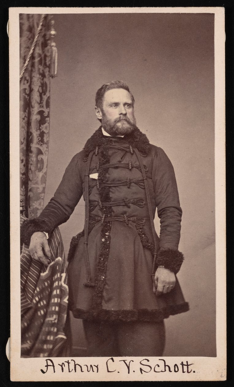 Portret van Arthur Carl Victor Schott 1814-1875, voor 1875 door Unbekannt