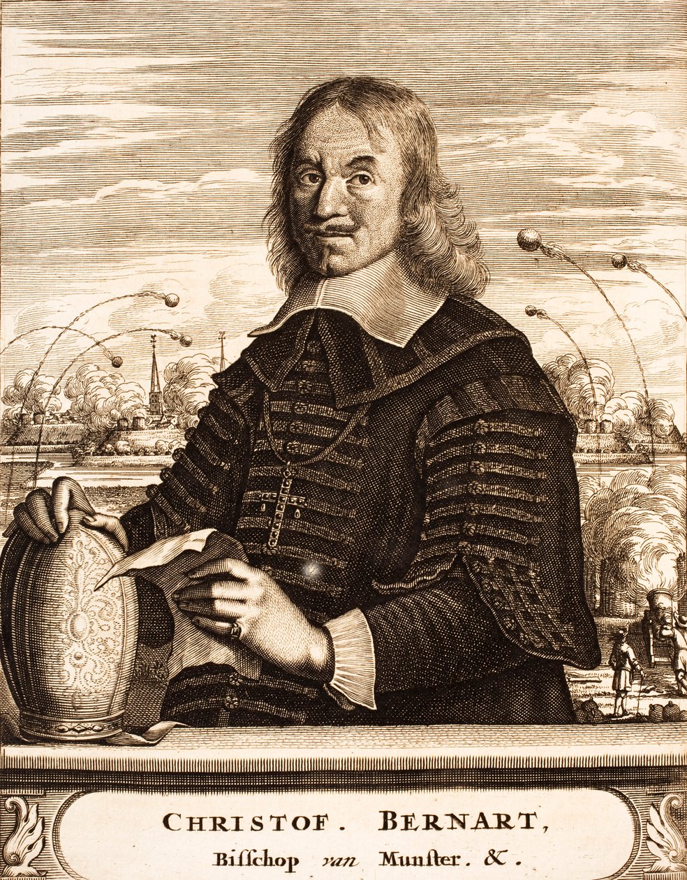 Portret van Christoph Bernhard Freiherr von Galen 1606-1678, 1675 door Unbekannt