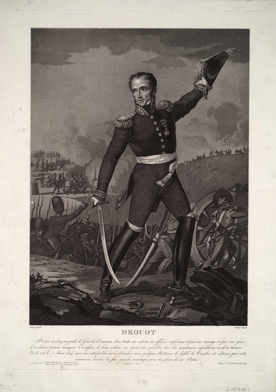 Portret van Graaf Generaal Antoine Drouot 1774-1847, ca. 1825 door Unbekannt