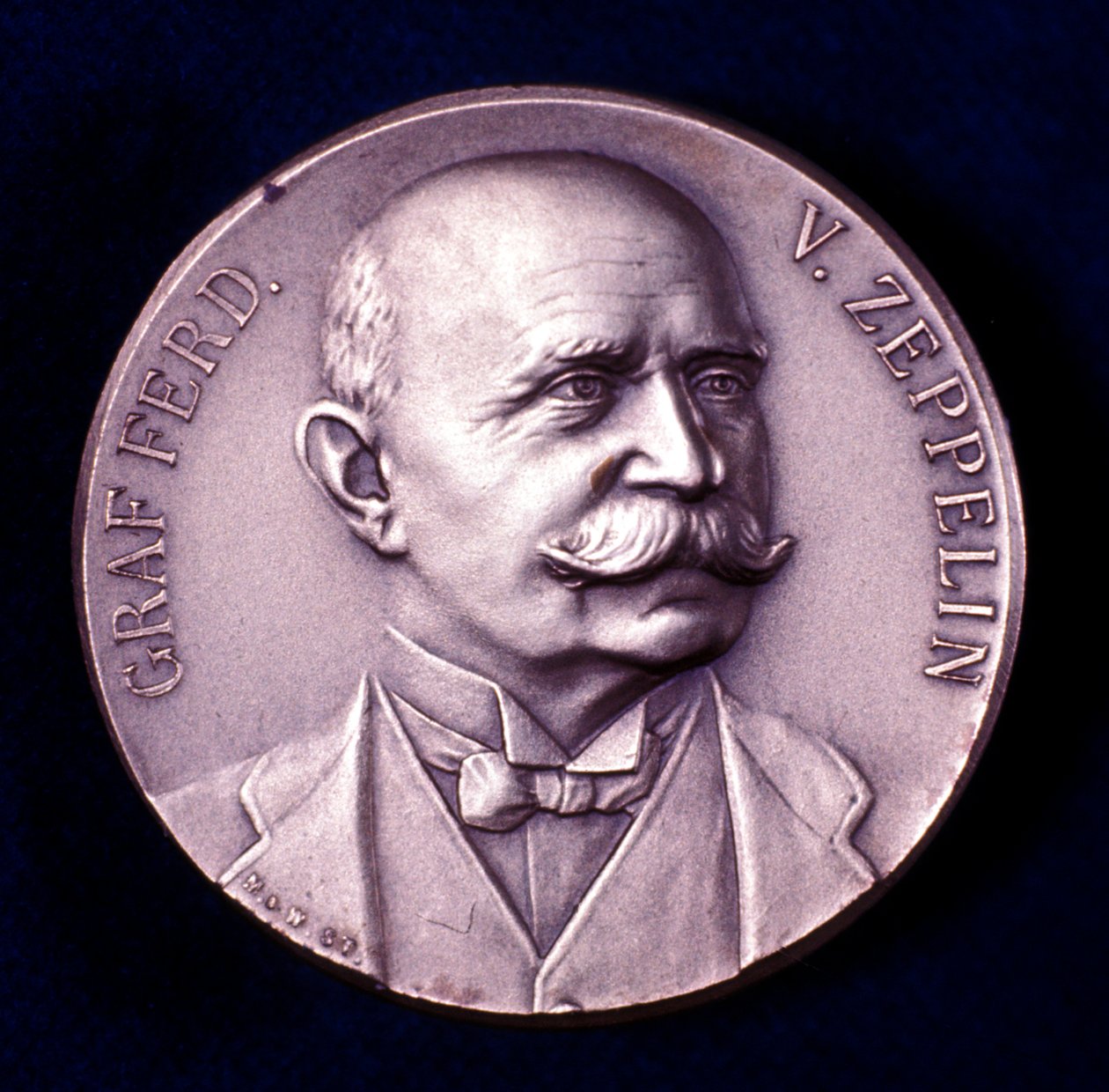 Portret van Graaf Ferdinand von Zeppelin door Unbekannt